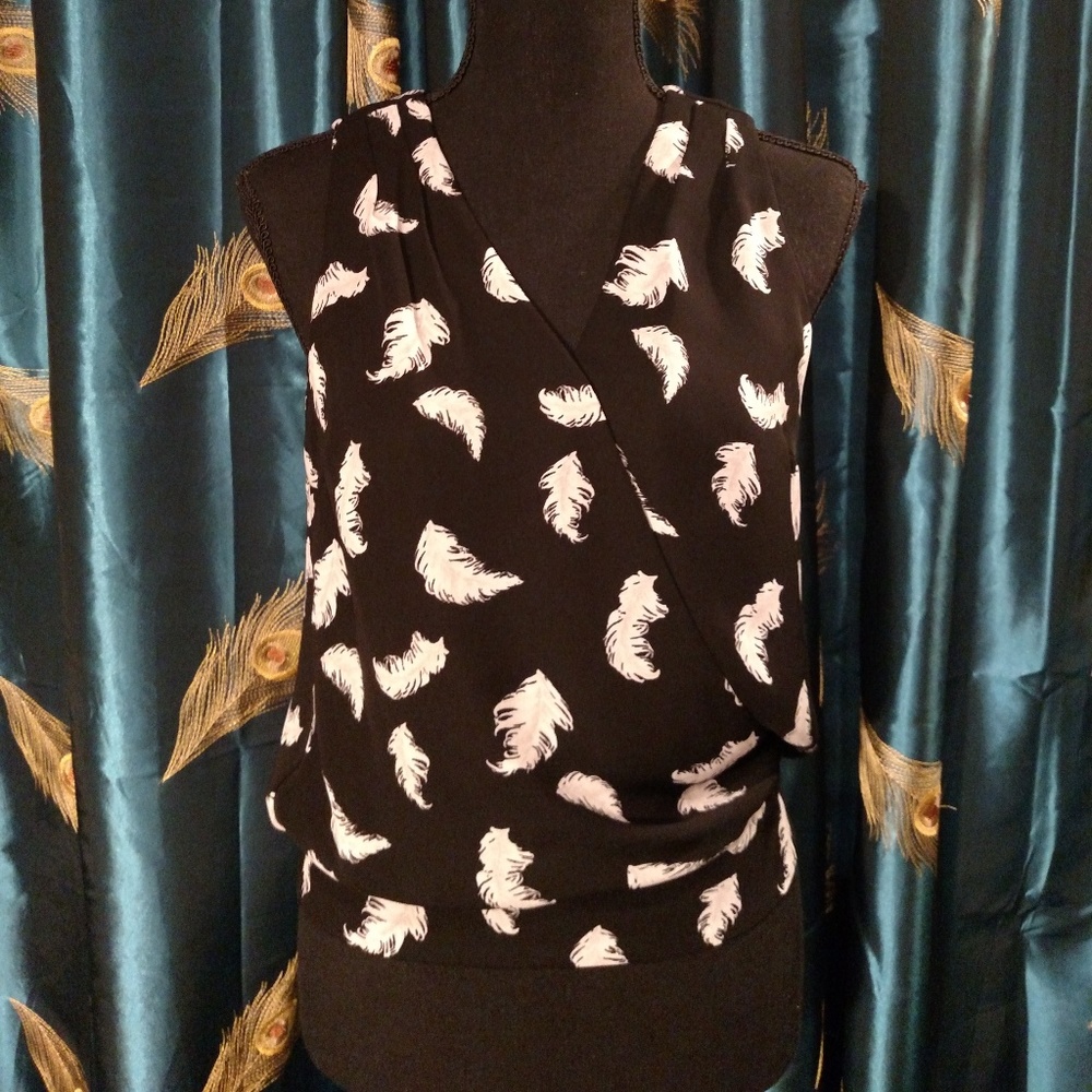 WHBM blousy tank with fitted waist